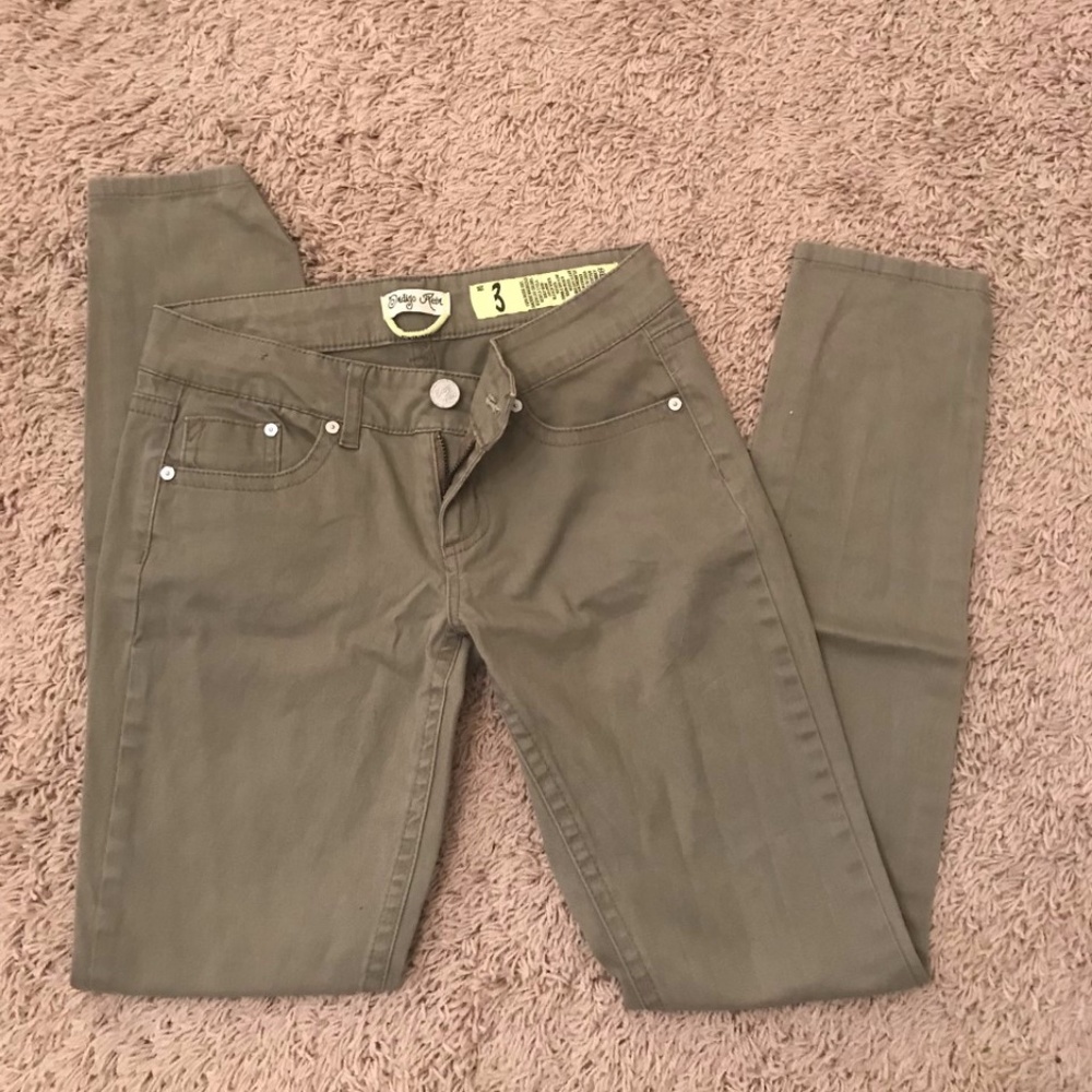 Dark Green Skinny Jeans